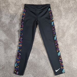 Youth Girls Athletic Leggings Tights Ruched Sides